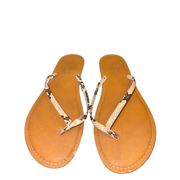 Amazon Essentials Snake Look Flip Flop Sandal Sz 8 - Picture 2 of 5